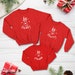 Cute Reindeer Matching Family Christmas jumper set / Family Christmas sweatshirt / Matching Family Christmas jumper / Festive family set 