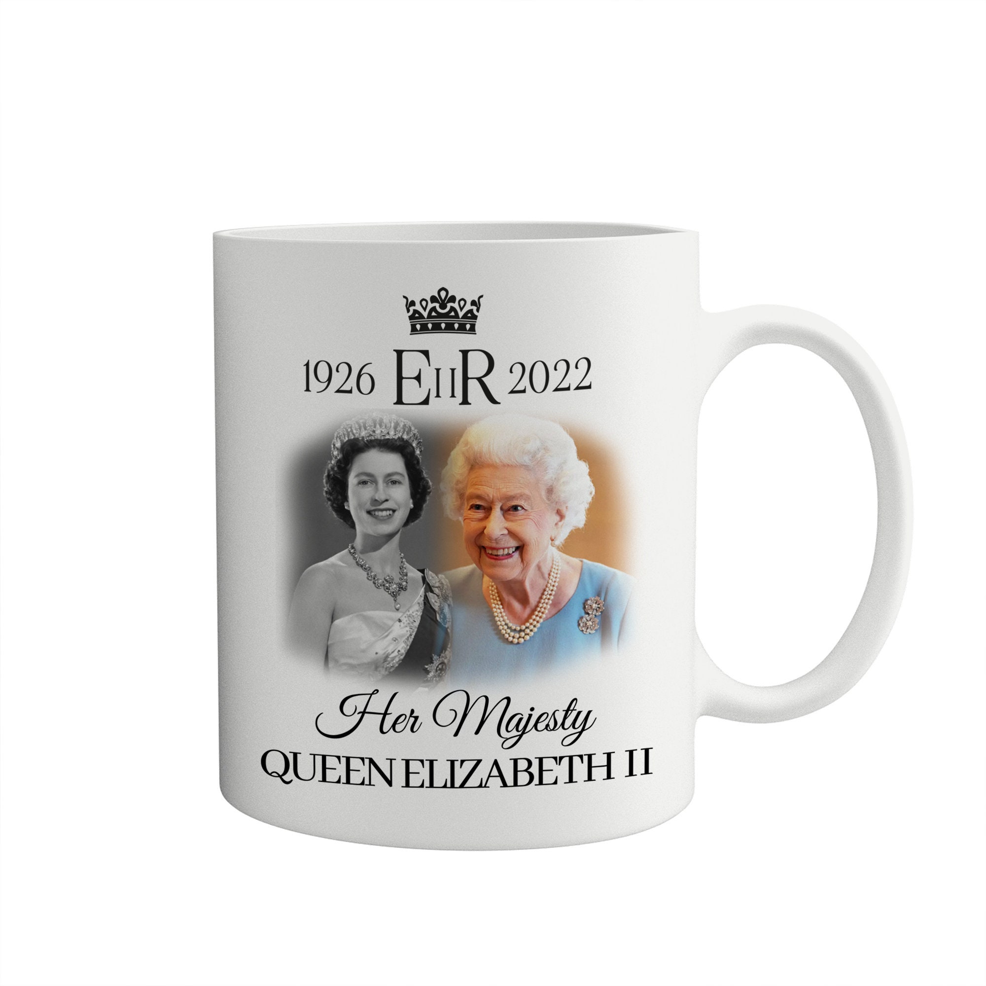 TYmall Mug souvenir de la reine Elizabeth II 1926-2022 TYmall Mug souvenir de la reine Elizabeth II 1926-2022