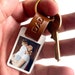 Personalised Dad Photo Keyring / Leather Photograph Keychain / Christmas Birthday Father's Day Gift For Him / Present Daddy Dada Father 