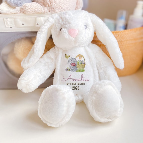 Personalised My First Easter Gift Bunny With Name 35 Cm Baby - Etsy