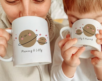 Personalised Matching Family Mug / Funny Mummy and Baby Cute