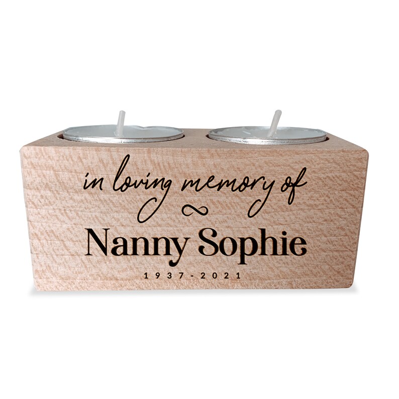 Personalised in Loving Memory of Tealight Holder / Engraved / Etsy UK