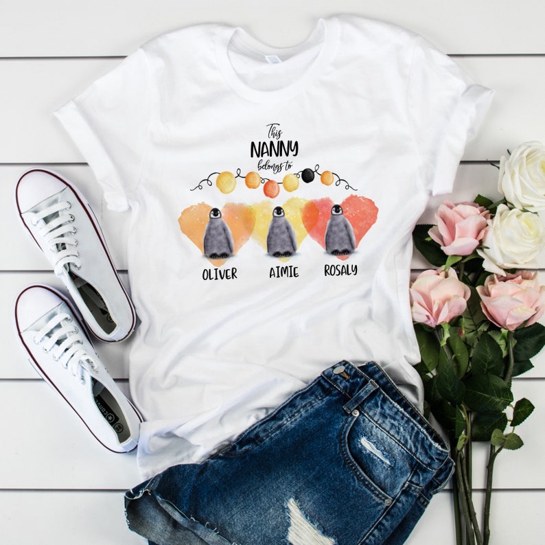 Personalised This Nanny Belongs To T shirt With Children Names Etsy