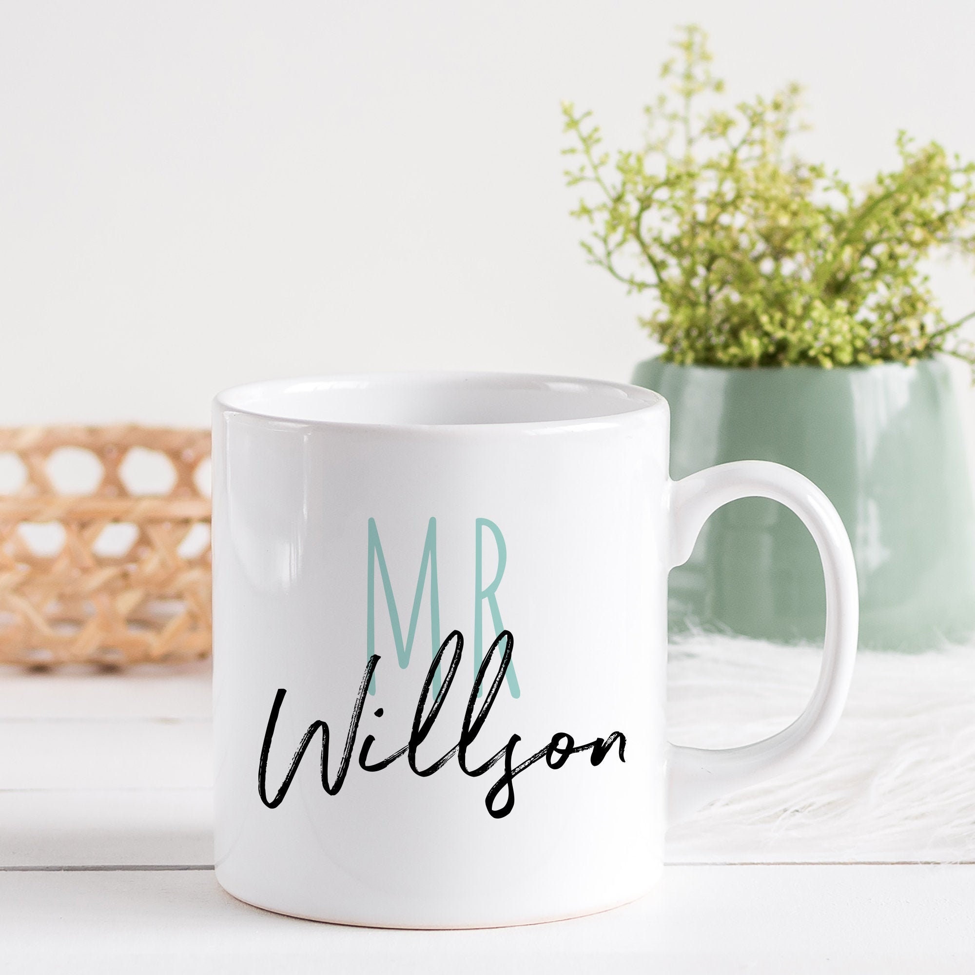 Personalised teacher mug / Personalised teacher thank you gift / Teacher Appreciation Gifts / Mr. Teacher name mug