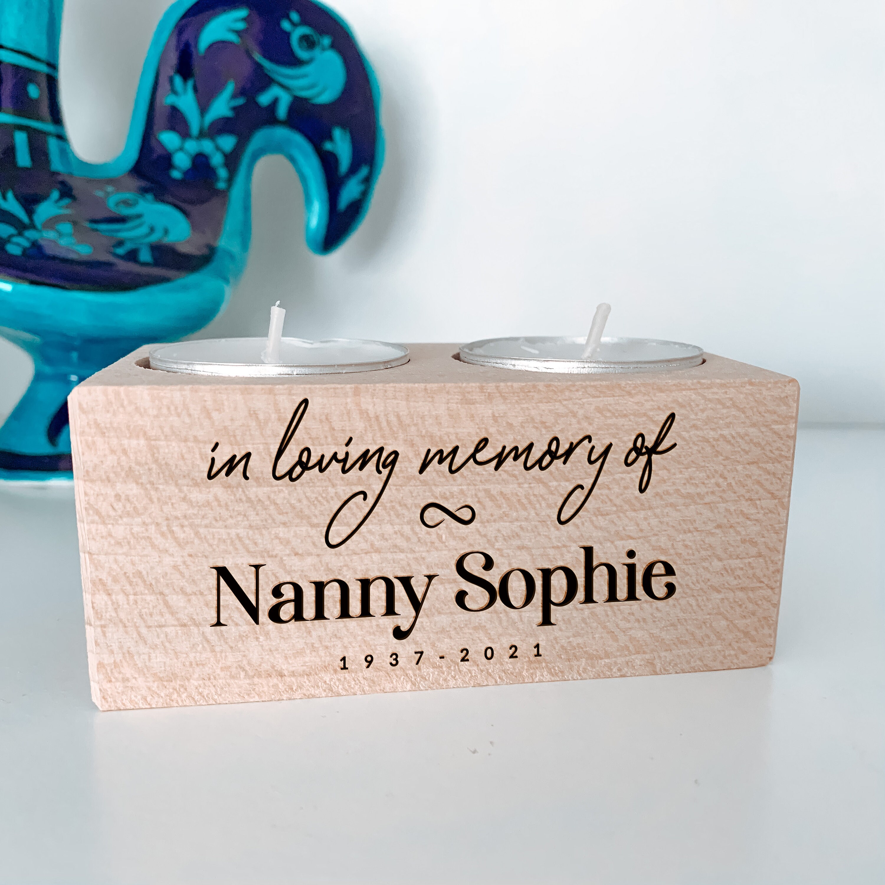Personalised in Loving Memory of Tealight Holder / Engraved / Etsy UK