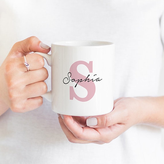 Initial Name Mug, Personalized Mug, Gift For Her, Custom Photo -  PersonalFury