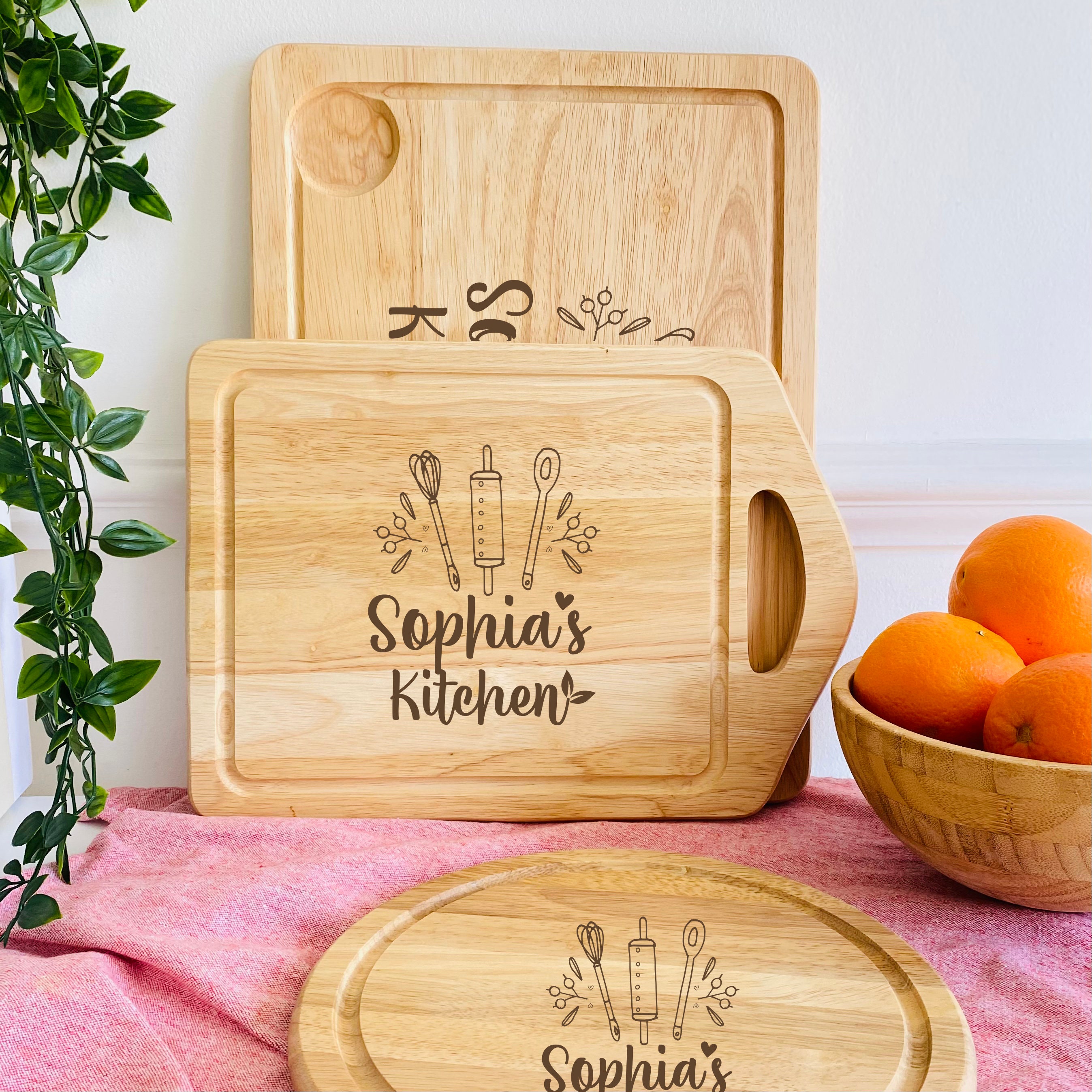 Personalised Engraved Wooden Chopping Board / Christmas Gift for