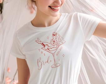 Braut Hen Party T-Shirts Benutzerdefinierte Ziel Braut Shirts für Henne Wochenende oder Braut Crew Braut-to-be Tshirt