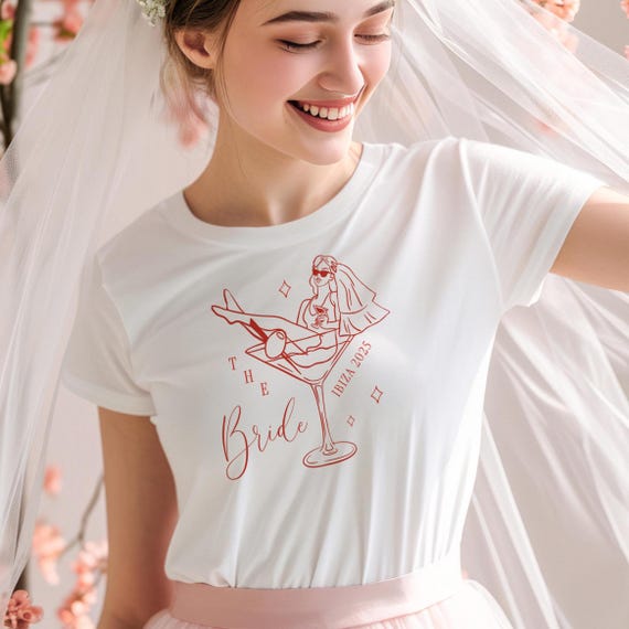 Bride Hen Party T-Shirts Custom Destination Bride Shirts for Hen Weekend or Bridal Crew Bride to-be Tshirt