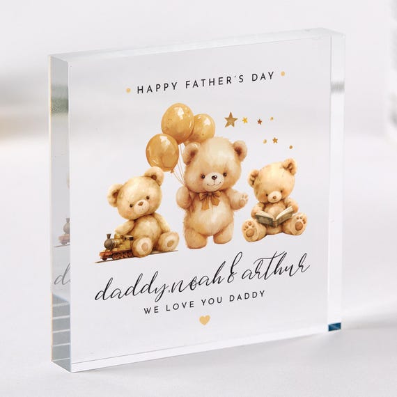 Targa in acrilico per la festa del papà, divertente regalo per papà, papà, figlio, figlia, compleanno, Natale, regalo per papà