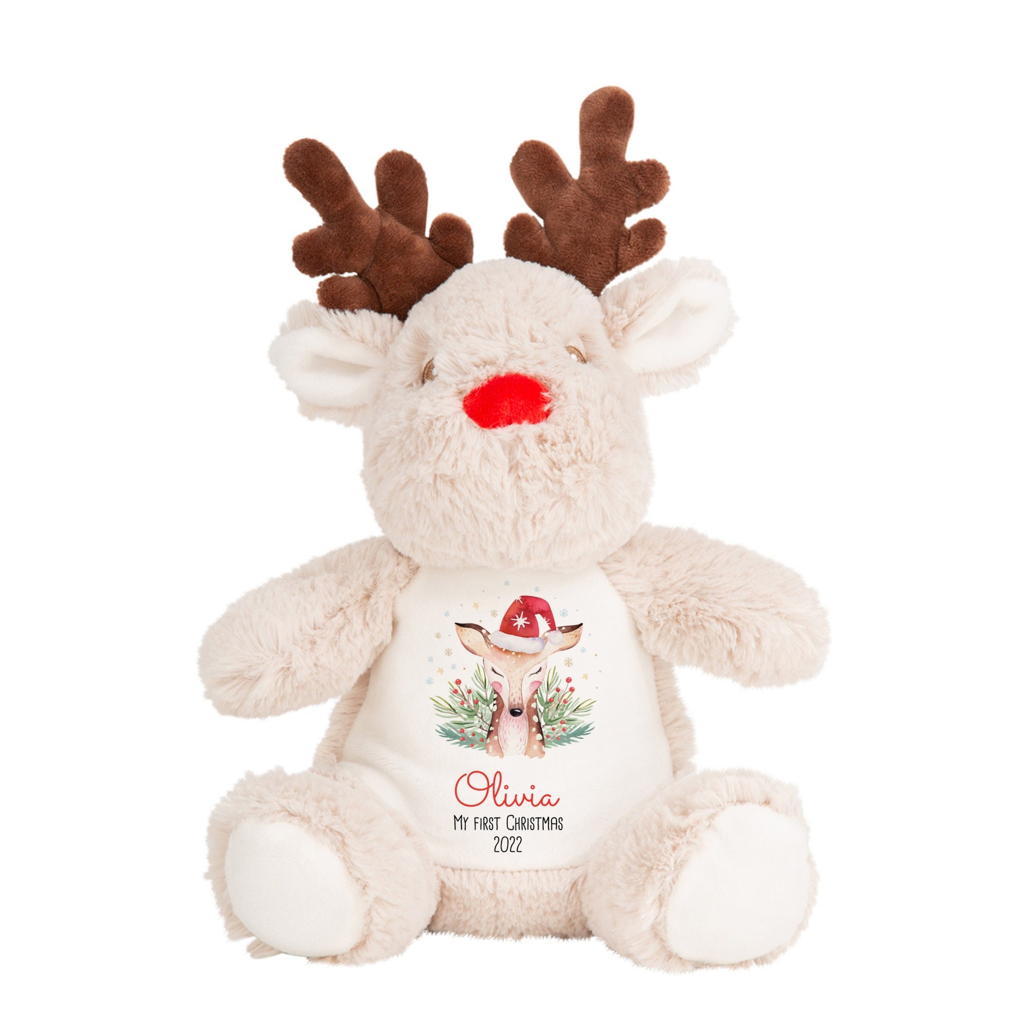 Personalised My First Christmas Soft Toy 1st Xmas Cute