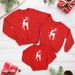 Matching Family Christmas jumper / Reindeer Xmas sweatshirt / Festive family set 