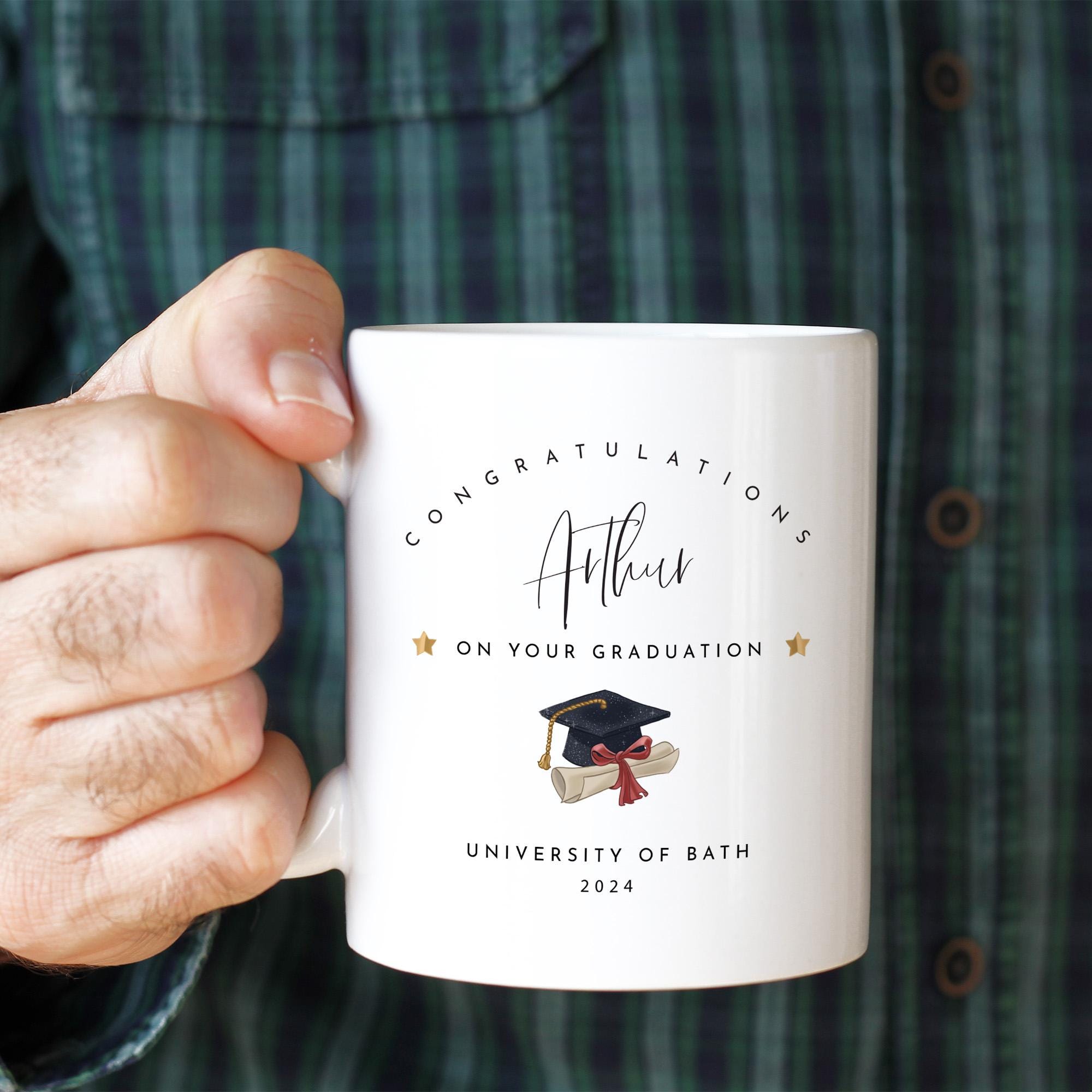 Personalised Graduation Mug With Name and Year Custom University Gift ...