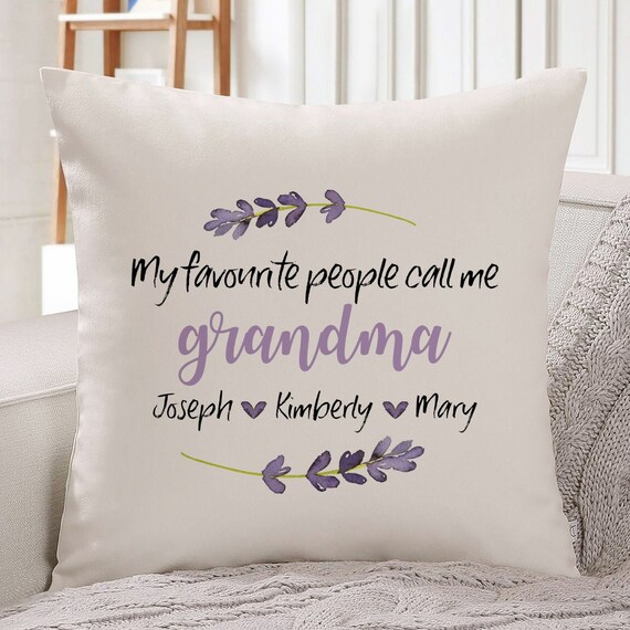 Personalised grandma cushion top