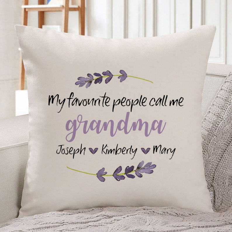 My Favourite People Call Me Grandma Cushion / Personalised | Etsy