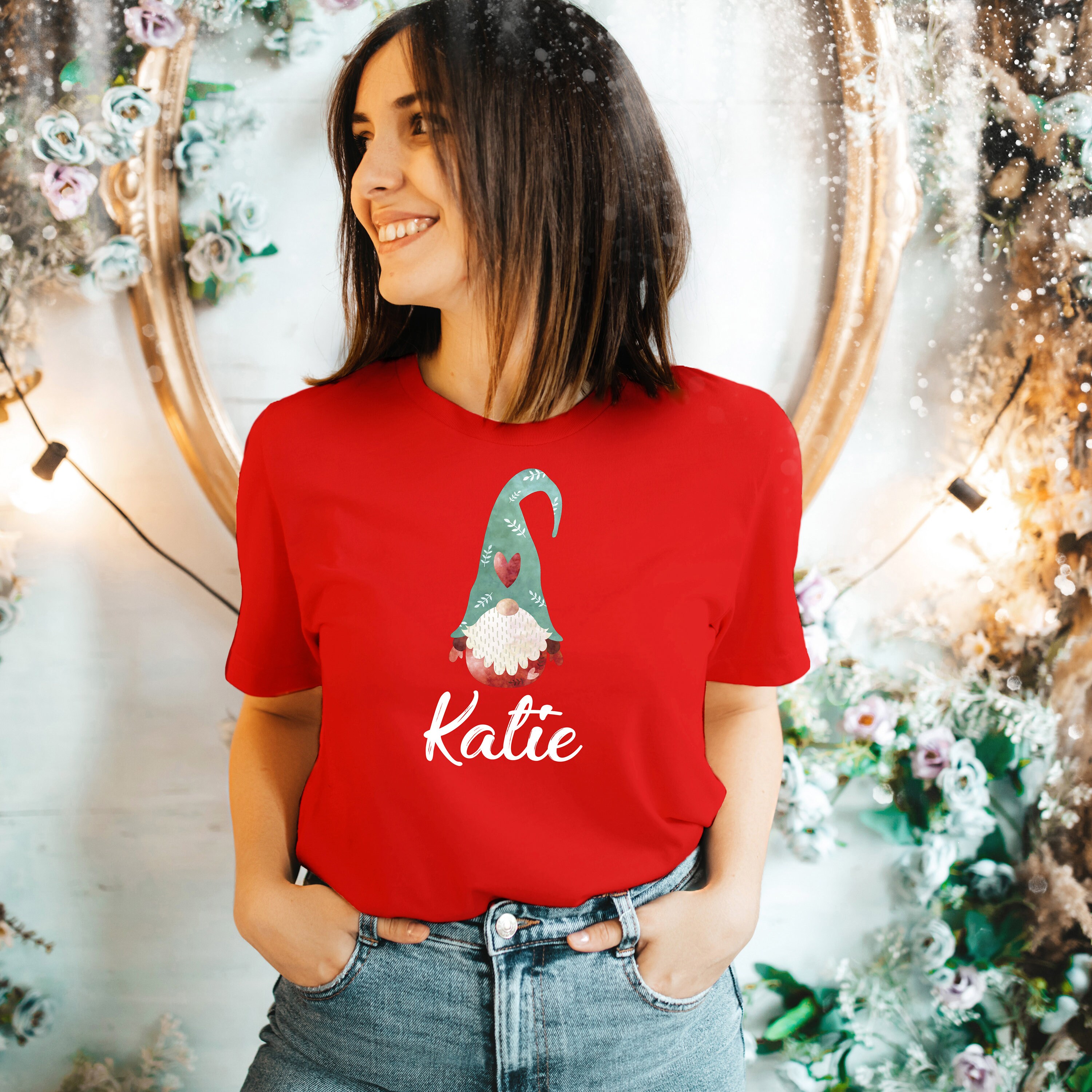 Diseño De Camiseta De Navidad De Gnomos Navideños | Vector Premium