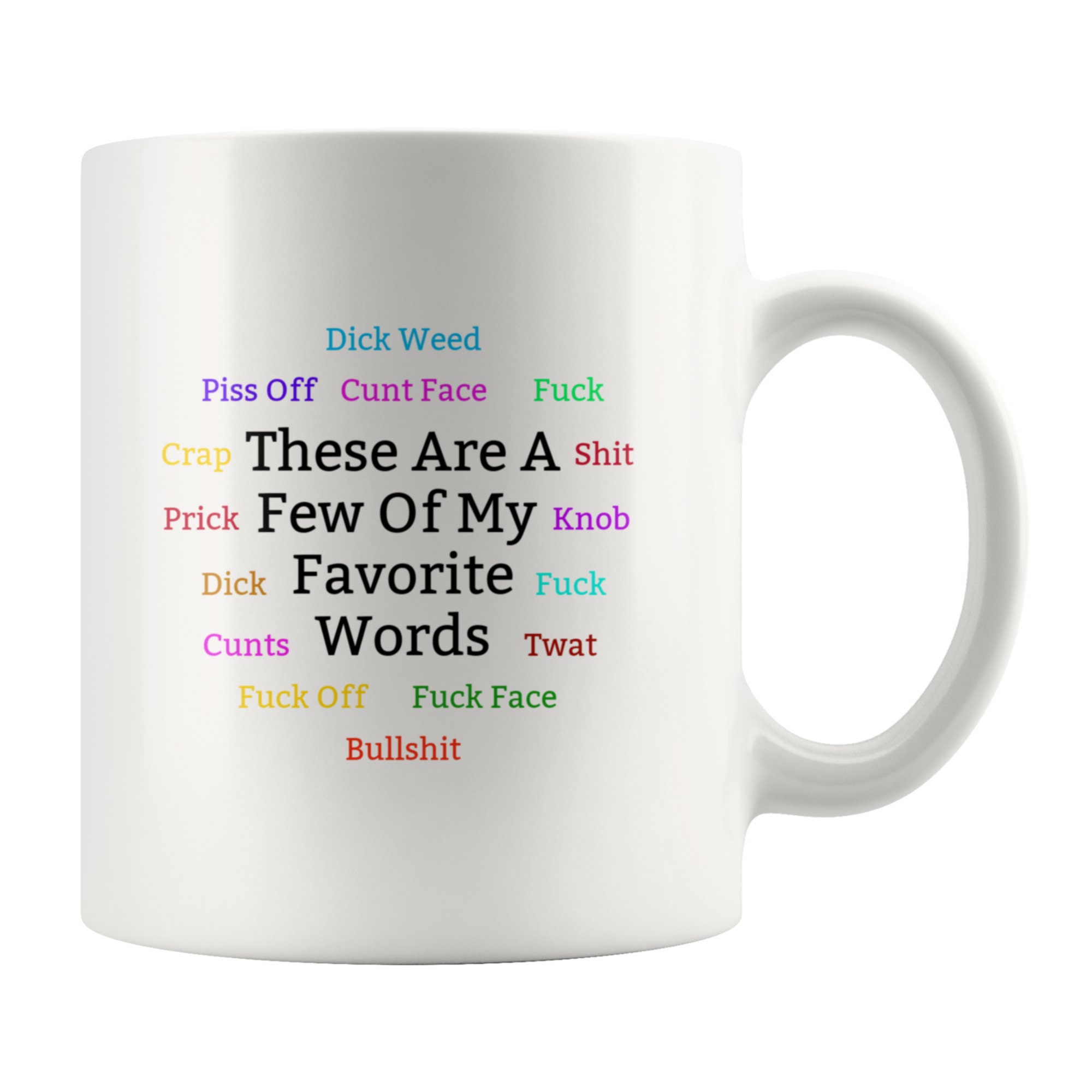 Funny Rude Mug C handle Mugs novelty office joke brother gift naughty coffee cup 