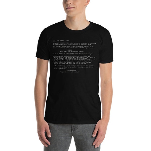 The Pensive Screenwriter Original Tee - Short-Sleeve Unisex T-Shirt