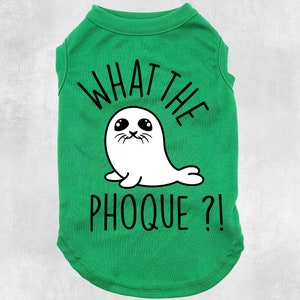 What the seal T-shirt, fabric, for dogs