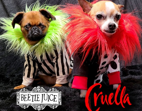 Beetlejuice or Cruella Jacket in Fabrics for Dogs - Etsy Australia