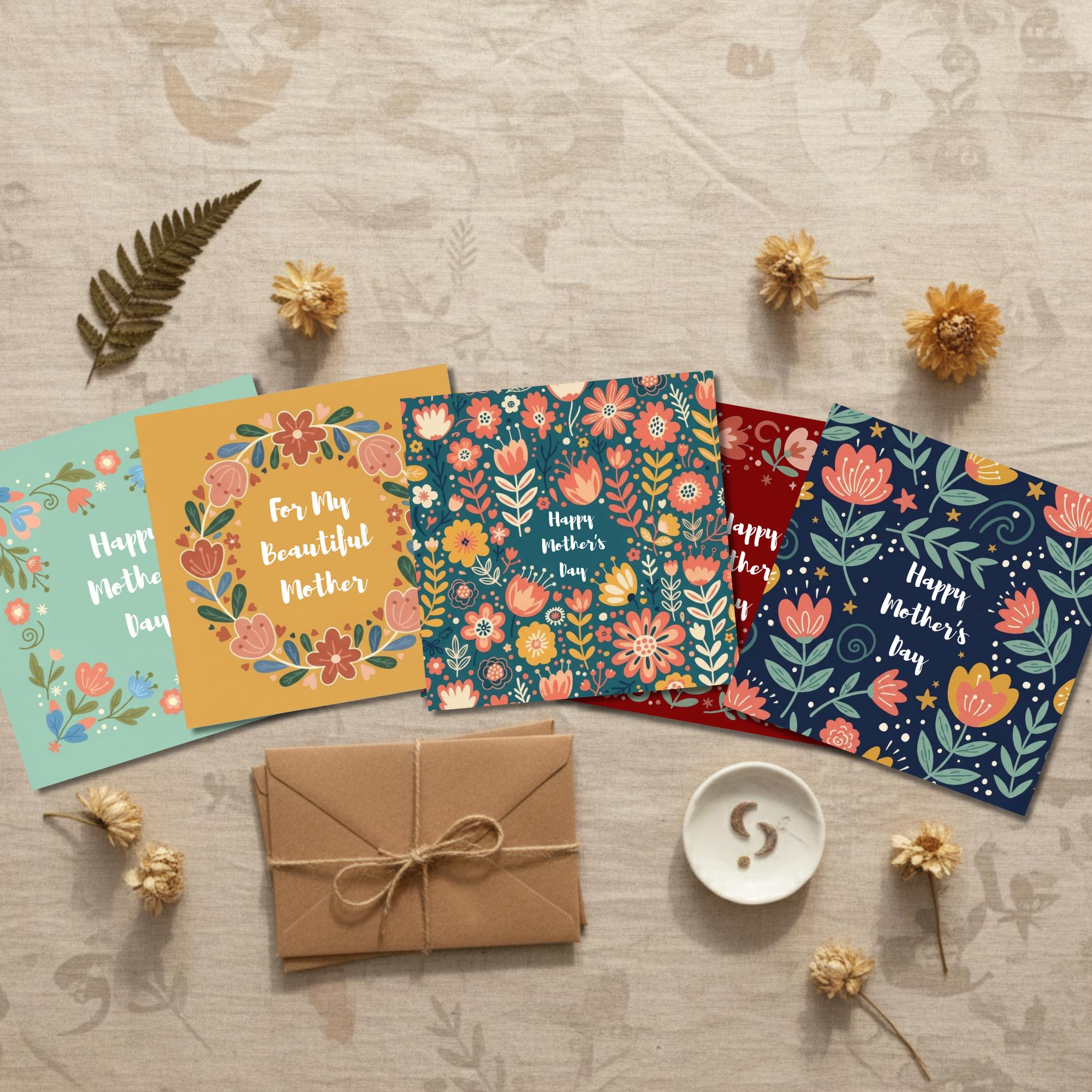 Printable Mothers Day Card Set Thoughtful Mothers Day Greeting Cards ...