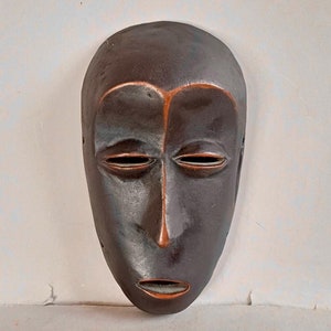 A Lovely Louvre Museum, Replica, Souvenir of a Carved Vintage African Tribal Passport Mask from France - African Tribal Art Collectible Art