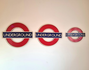 Custom London Underground Train Sign - Your text here
