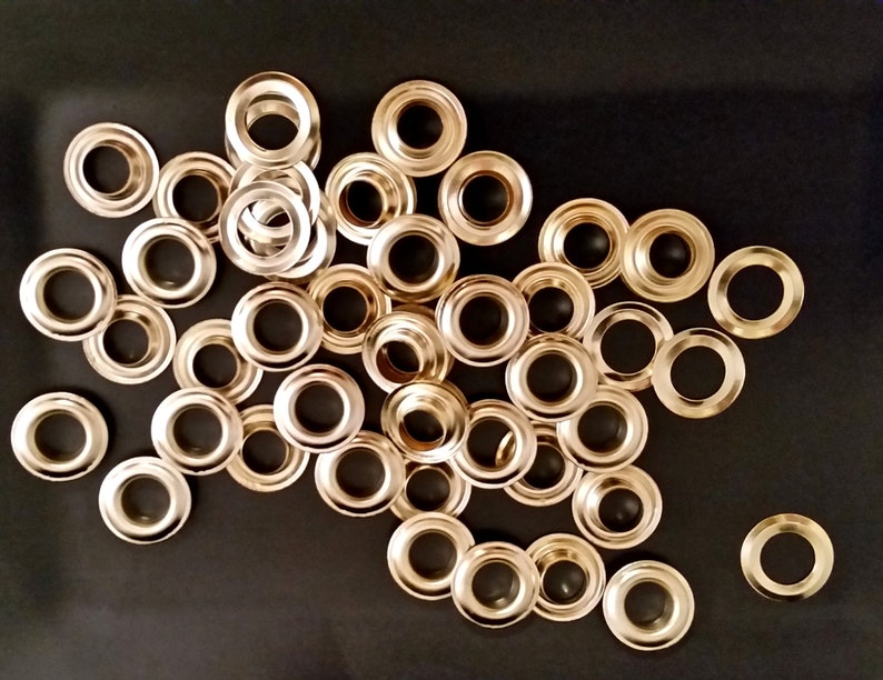 Solid Brass 2 Piece Grommets 3/8 Inch Rustproof 10mm High Etsy