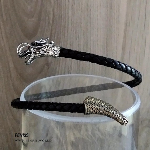 Dragon Viking Bracelet - Stainless Steel |Norse Arm Ring | Torc | Viking  Jewelry | eBay