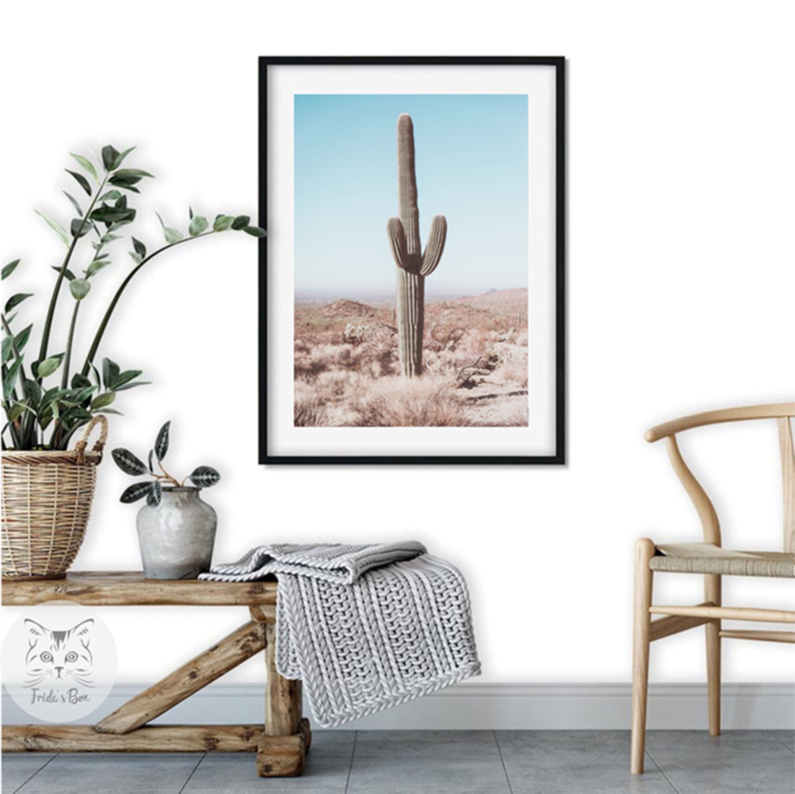 Cacti Wall Art Saguaro Cactus Print Saguaro Art Desert | Etsy