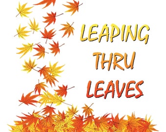 Leaping Thru Leaves,Needlepoint, Ribbon, Diagrams, Stitch Illustrations, Stitched Samples,Pocketbook Series