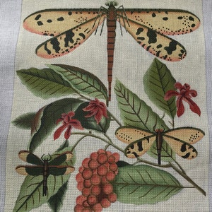Stitch Guide Only - Electronic Download PDF - Dragonfly - Botantical Berries - Melissa Shirley