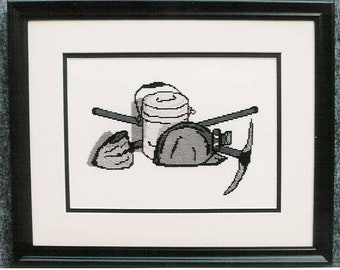 Cross Stitch Pattern - Miners Tools - Digital