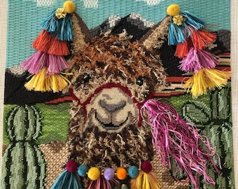 Stitch Guide PDF Lovable Llama by Gayla Elliott, Diagrams, Suggested Threads, Instant Download