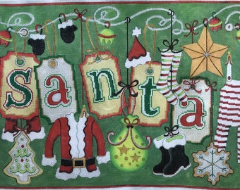 Stitch GUide Digital,Instant Download, Santa Tags by Strictly Christmas, Diagrams, Thread Suggestions