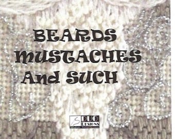 Beards Mustaches and Such, Book, Stitch Diagrams, Stitched Samples,Illustrations,Pocketbook Series