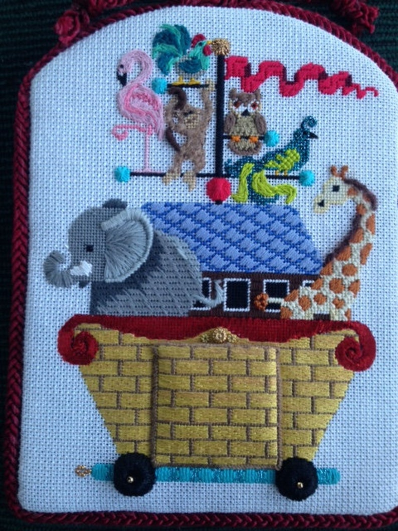 Noah/'s ark Tooth Fairy Pillow by Brenda Stofft Digital Stitch Guide