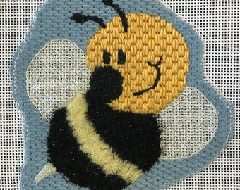 Bee, Mobile Bugs, Duo Designs, Hand painted, 18ct.Needlepoint, 3.75 x 4" design