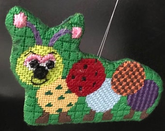 Caterpillar, Mobile, Bugs,Needlepoint, Hand Painted, 18ct, Duo Designs