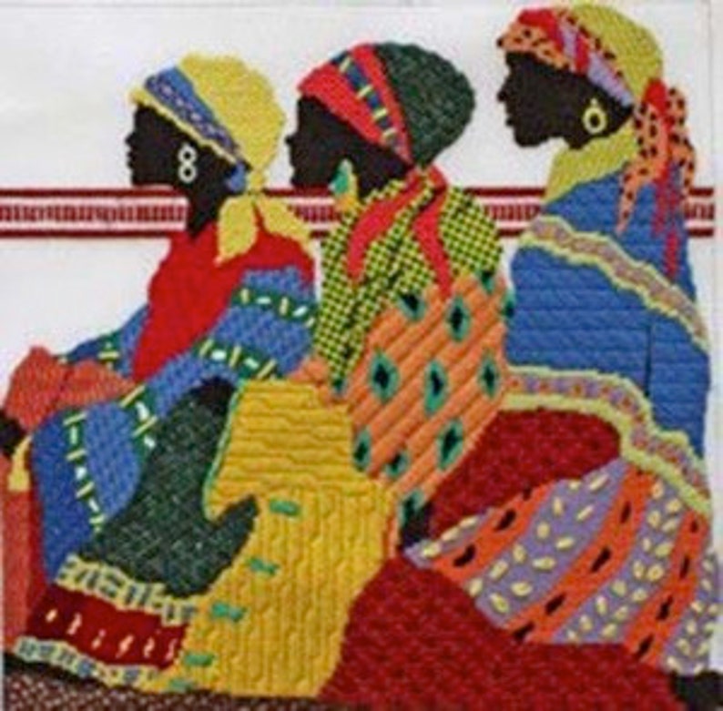 Stitch Guide Needlepoint Digital Ladies in Wait From Julimar Etsy