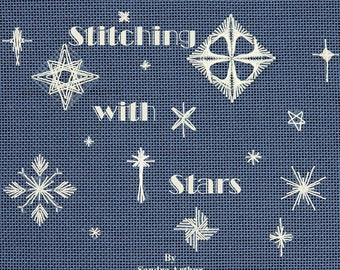 Stitching With Stars, Book, Stitch Diagrams, Stitched Samples,Illustrations,Metallic,Pocketbook Series,