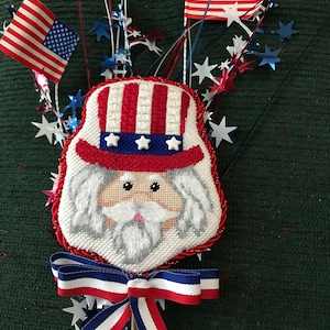 Stitch Guide Needlepoint - Digital  - Uncle Sam - Pepperberry Designs