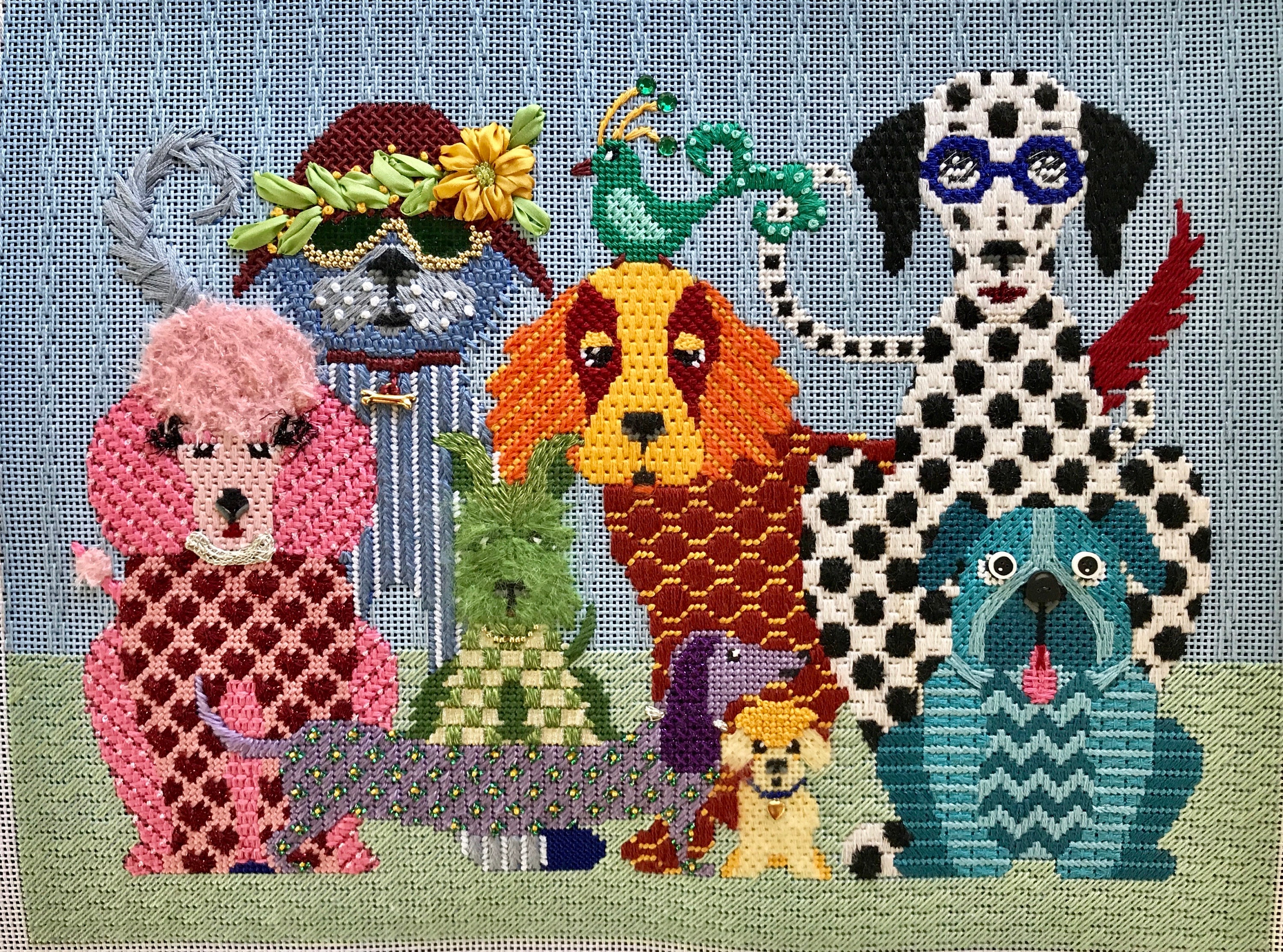 Needlepoint Stitch Guide Dog Gone Good JP Needlepoint Etsy