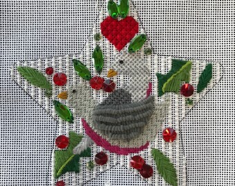 Stitch Guide Needlepoint Turtle Doves Christmas Stars by Raymond Crawford