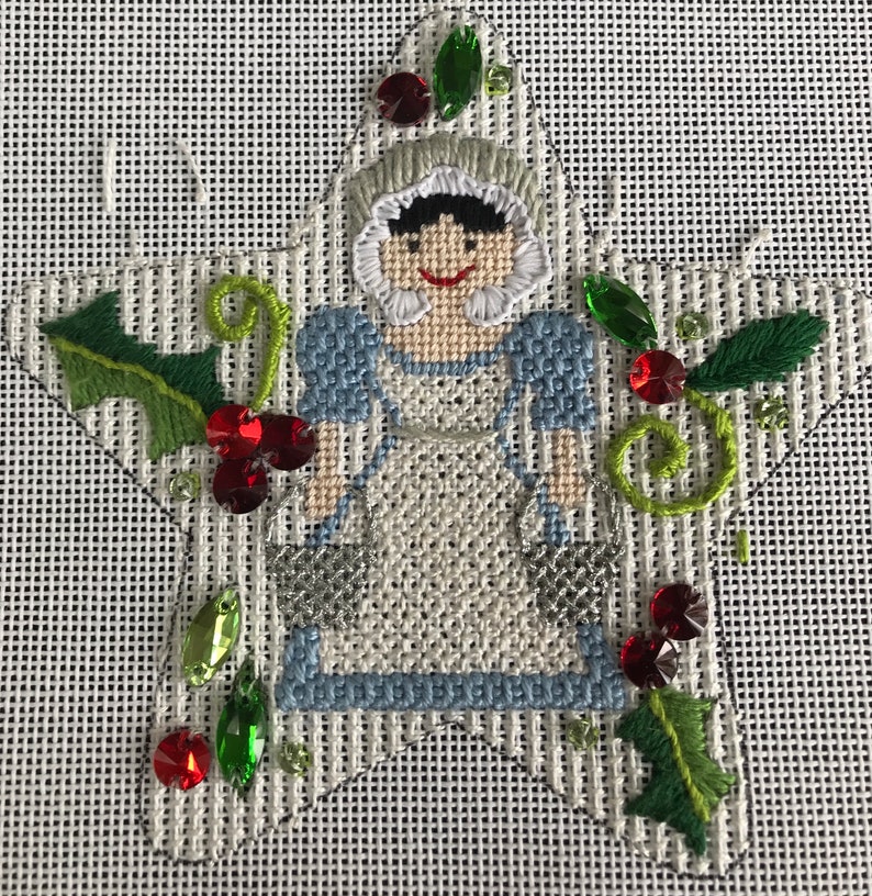 Stitch Guide Needlepoint Maids Christmas Stars by Raymond Crawford Etsy