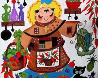 Digital Stitch Guide for San Pasqual Needlepoint Canvas Design - instant download - Stitch Guide Only