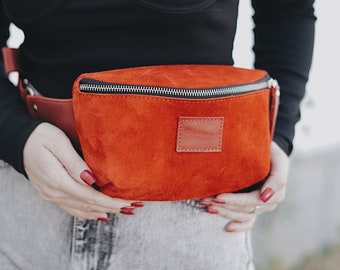 Leather Fanny pack for women