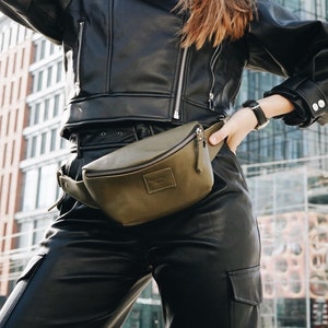 Leather Fanny Pack for Women, Bum bag Waist bag Hip bag Fanny Packs for women Leather bum bag Festival bag Leather belt bag Leather bag