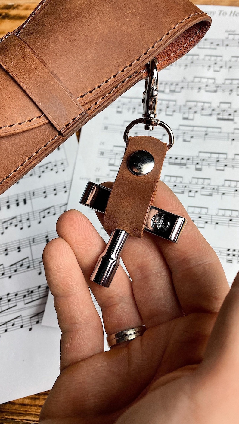 Drumstick Case, Leather drum stick bag, Leather drum stick Holder, Drum Sticks Gift for Drummer, Gift for musician, Drum accessories