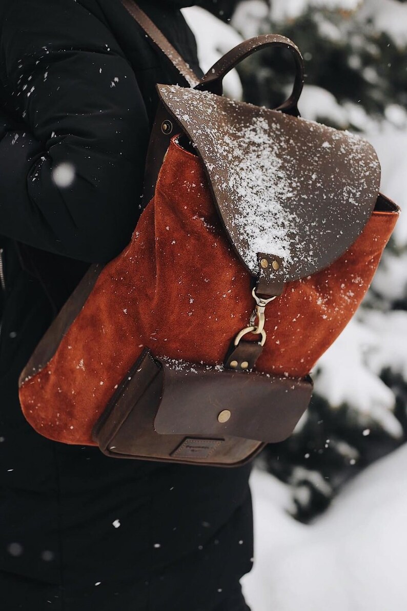 Leather backpack Women, Personalized backpack purse, Womens backpack, Laptop backpack, Suede backpack, Cute backpack, Aesthetic backpack